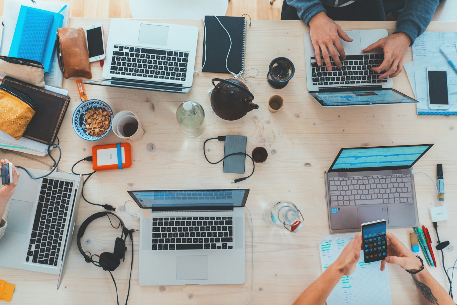 SoftVAP digital marketing and website workspace background