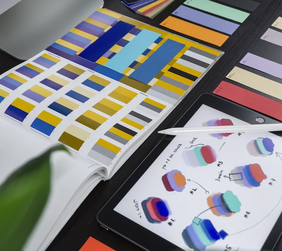 SoftVAP website brochure and business card design mockups